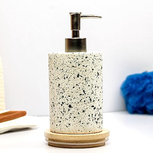 Anko 350 mL Terrazzo Liquid Soap Dispenser for Bathroom | Handwash dispenser with Pump | Handwash