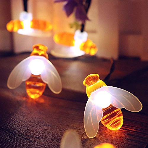 fizzytech Plastic Honey Bee String Lights for Indoor Outdoor Decoration Diwali Light for Decorations