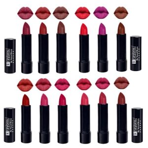 Krayons Cute Pop Matte Lipstick, Waterproof, Smudgeproof, 3.5gm Each, Multicolor (Pack of 12)