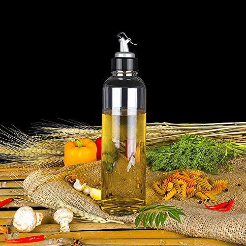 The Earth Store 1000 ML Plastic Oil Dispenser Transparent Cooking Oil Pourer for Kitchen Leakproof