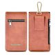 PULOKA Universal Mobile PU Leather Holster Pouch Belt Loop Carry Two Phone Upto 6.5 inch and Cash