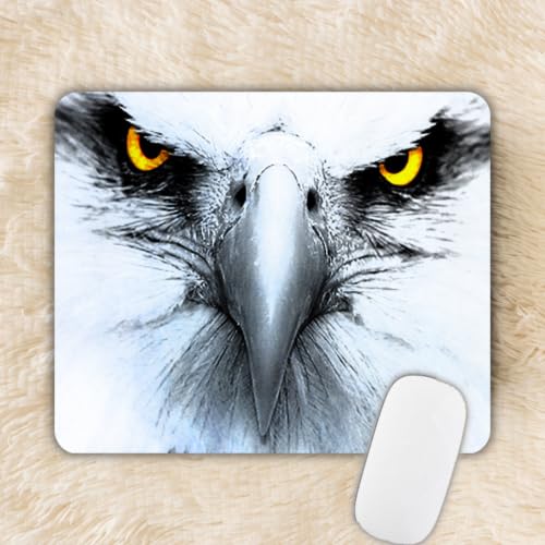 GTROX Eagle Eye Printed Premium-Textured & Waterproof Mousepad,Nonslip Natural Rubber Base Mouse pad