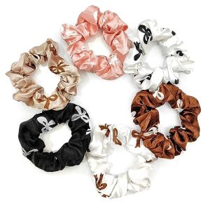 ANNACREATIONS Premium Over Size Soft Super Elastic Hair Scrunchies For Women And Girls (Pack Of 6