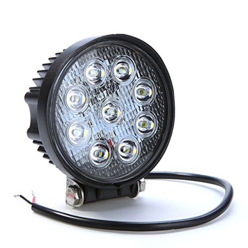 9D Focus Flood LED Lamp for Car and Bikes, Black (E027WCRRND)
