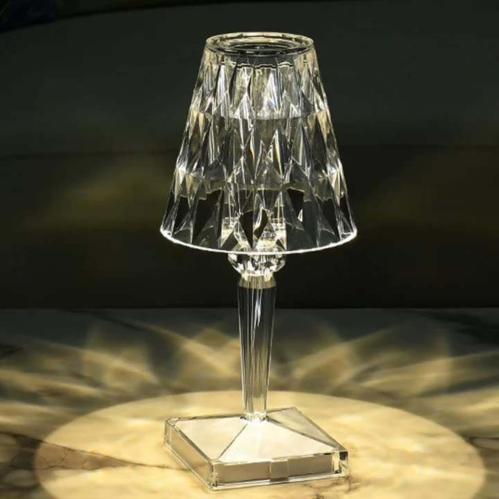 The Artment your artistic apartment Atmosphere LED Crystal Lamp Transparent | Color Changing Touch