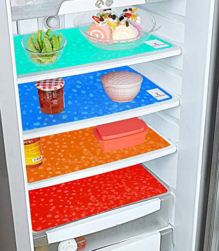 Kuber Industries Multipurpose Refrigerator Drawer Mat|Diamond Design & Water Proof PVC