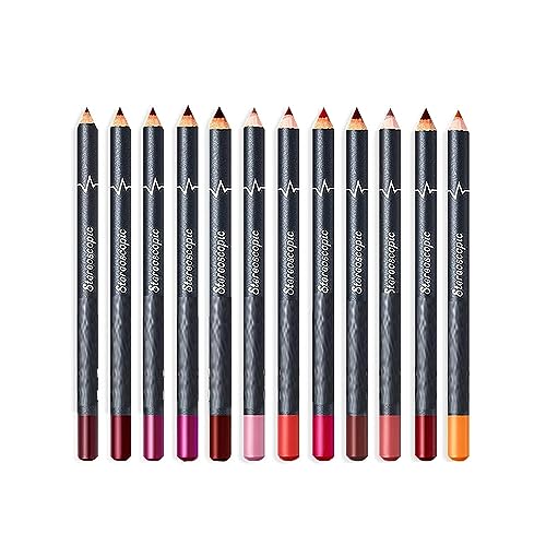 HUDA BEAUTY 12Pcs Lot Set 12 Colors Lip Liner Pencil Waterproof Non-marking Matt Velvet Lipstick