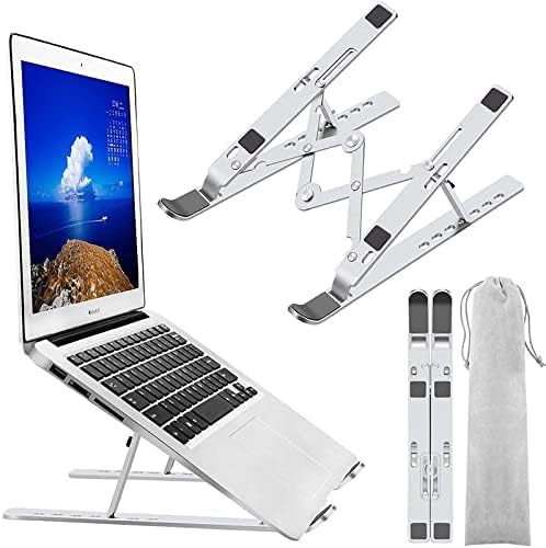 CASE PLUS Laptop Stand/Laptop Holder Riser/Computer Tablet Stand 6 Angles Adjusttable Alumunium
