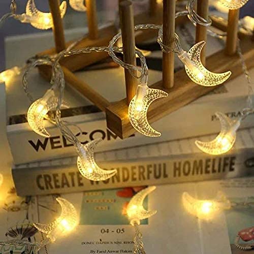 20 LED Moon String Lights Home Decoration/Birthday/Anniversary/Party/Event Warm White
