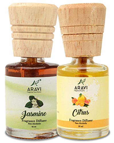Aravi Air Freshener Diffuser Jasmine and Citrus, Fragrance for Home, Bathroom, Toilet,100% Natural