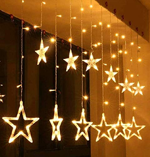 Tu Casa DW-429 - Star Light Curtain - 12 Stars - with Flickering Controller