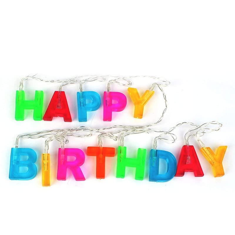 Crackles Happy Birthday Alphabet LED Light Letters for Kids/Adult/Wife/Husband Birthday Party