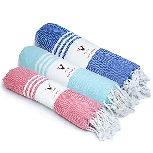 PATVY Bath Towels| Light Weight Turkish Style Bath Towels For Men Large Size Cotton|75 X 150Cm Quick
