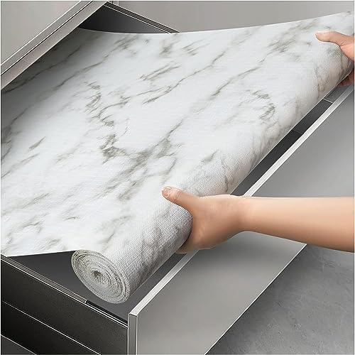 HOMSUN Drawer Liner, Waterproof Refragerator Liner, Self Adhesive Shelf Liners for Kitchen