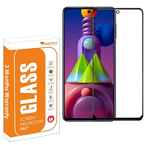 OpenTech Tempered Glass Screen Protector Compatible For Samsung Galaxy M53 5G With Edge To Edge