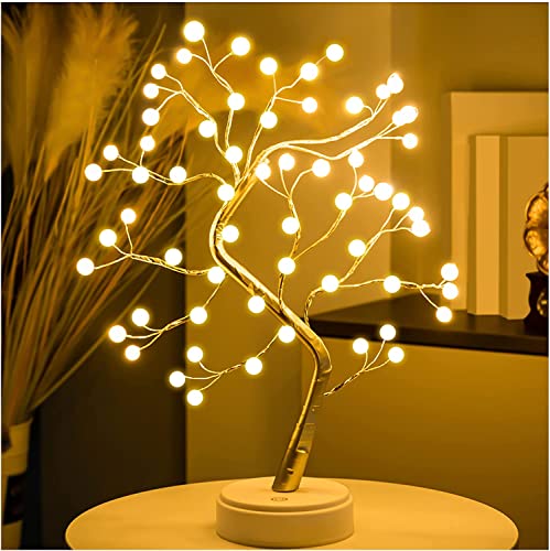 IMNISHNAY Tree Lamp for Baby Room Decor,Pearl LED Fairy Lights Spirit Tree,Bonsai Tree Light, LED
