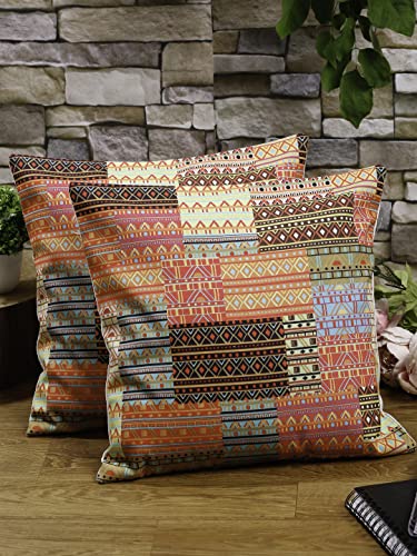 Alina Decor Abstract Printed Cushion Covers for Home, Decorative Sofa Throw Pillow Case Soft Rich