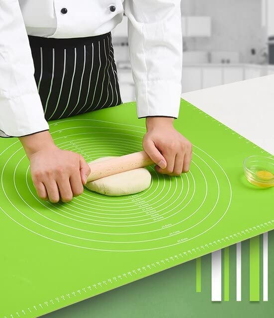 NYZA Baking Mat for Pastry Rolling with Measurements | Silicone Non-Stick Fondant Mat | Liner Heat