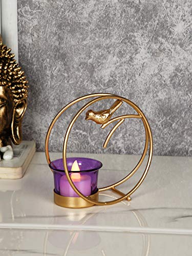 CraftVatika Tealight Candle Holder for Home Diwali Decoration Gift Items Iron Bird Tea Light Candle