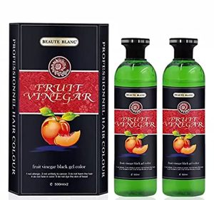 BEAUTE BLANC Fruit Vinegar Gel Hair Color Natural Hair Color Dye for Black Hair Dye(500ml x 2) -