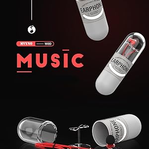 Wired inear earphone extra bass headphone with microphone mvyno wi80