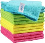 HOMEXCEL Microfiber Cleaning Cloth | 250 GSM - 12 Pack (40cm x 40cm) - Kitchen Towels, Car Wash