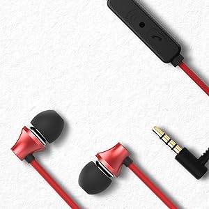 Wired in ear earphones extra bass headphones with mic mvyno wi 80