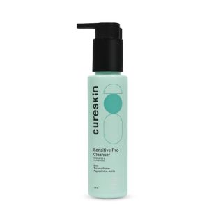 CureSk+n Sensitive Pro Cleanser Gentle Cleansing Action Of Soap-Free Solution, Creamy, Non-Foaming,
