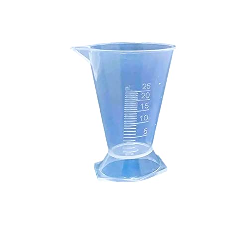AANIJ® Conical measure 25ml Kitchen Laboratory Plastic Measurement Beaker Measuring Cup Conical