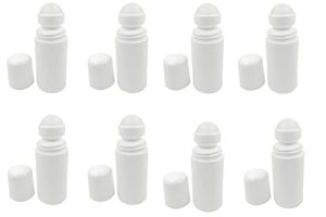 Hunky Dory 12pcs 50ml Empty Plastic Oval Deodorant Containers Lip Balm Tubes for Lipstick,