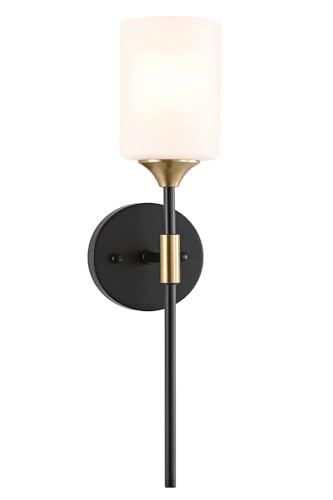 WHITERAY Bedside Wall Light Lamp with Glass Shade for Bedroom, Living Room Modern, Restaurant,