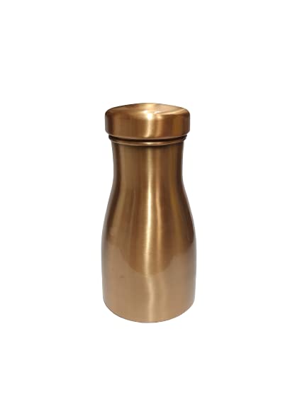 Dynore Copper Water Bottle/Bedroom Jar/Bedside Bottle With Inbuilt Copper Glass- 800 ml