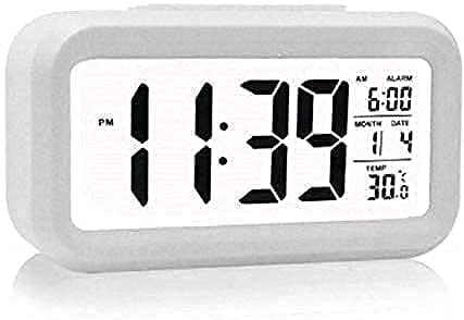 LMN STORE Digital Table Watch Smart Backlight Battery Operated Alarm Table Clock with Automatic