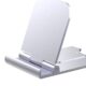 UJEAVETTE® Cell Phone Stand Adjustable Metal Desktop Cell Phone Holder Desk Accessories Argent