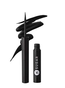 SUGAR Cosmetics - Eye Warned You So! - Double Matte Eyeliner - 01 Black Swan (Black Eye Liner for