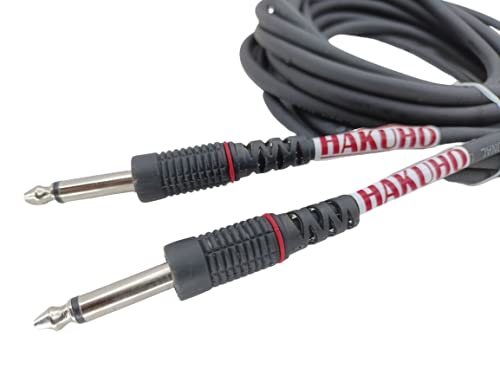 Hakuho 2 Jack 6.35mm 1/4 inch Jack to 2RCA Male MX Audio Cable 2 RCA Male to 2 Jack Male Guitar AUX