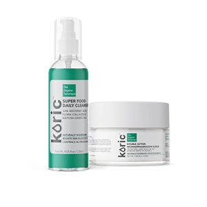 Koric Pristine Clear Skincare Combo Kit Super Food Daily Cleanser & Double Action Microdermabrasion