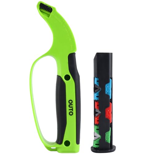 OUTO 7 in 1 Multi Function Sharpener & Scissors Blade for Kitchen Knives Pruner Lopper Axe Lawn