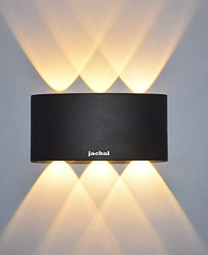 JACKAL® Up-Down 18-Watt U Shape IP65 Waterproof LED Wall Light Outdoor Metallic Body Fancy Out Door