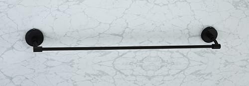 Livancia Stainless Steel 304 Towel Rod/Hanger for Bathroom/Bathroom Accessories (18 Inch, Black