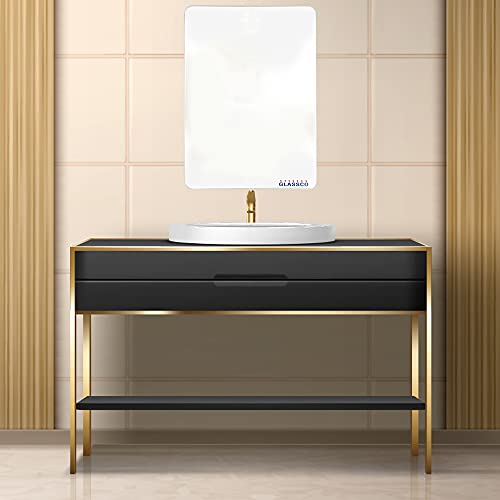 Glassco Rectangular Mirror for Wall Mirror for Bathroom Wall Wall Mirror Mirror for Bedroom wash