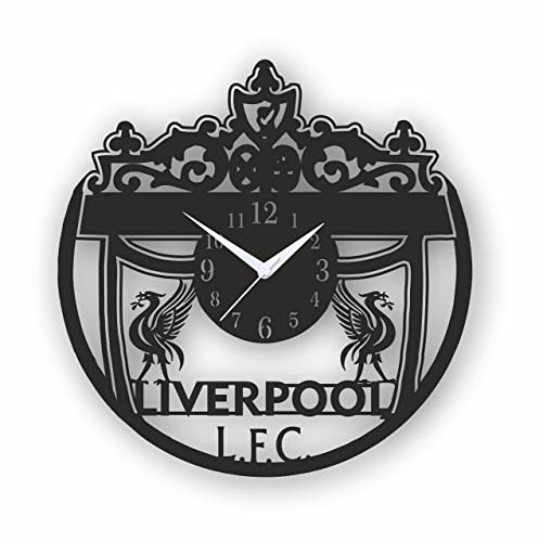 Startle Giftings Merchandise Gifts - Liverpool Designer Football MDF Stylish Wooden Wall Clock for