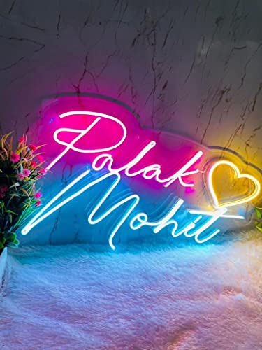 Customized Name Neon Light Board LED Neon Lights Wedding Birthday Anniversary Gift - Neon Lights for