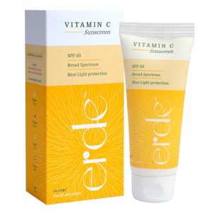 ERDE Vitamin C Sunscreen I sunscreen spf 50 | sunscreen for men & Women I vitamin c face serum IBlue