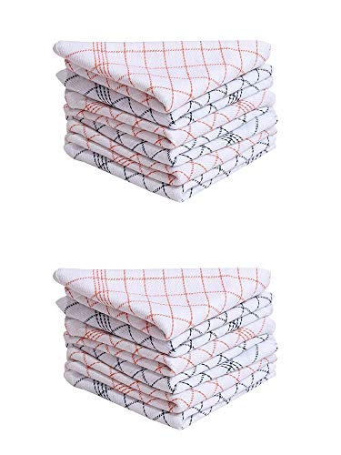 HSR Collection Cotton Multipurpose Kitchen Napkins, (18X18 Inches, Multicolour) - Pack of 12