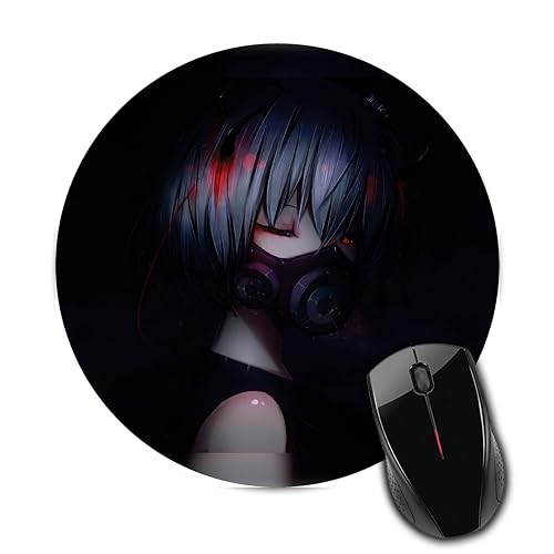 AG BRAND Gaming Theme Anti Slip Rubber Base Round Mouse Pad Desktops Computer PC and Laptop for