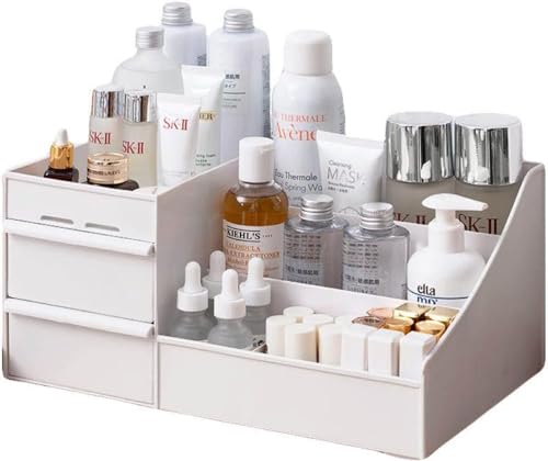 Wosta Premium Makeup Organizer with Drawers - Cosmetic Organiser Storage Box for Bathroom, Desktop,