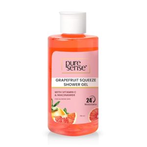 PureSense Grapefruit Squeeze Body Wash Shower Gel with Vitamin C & Niacinamide | Deeply Cleanses |