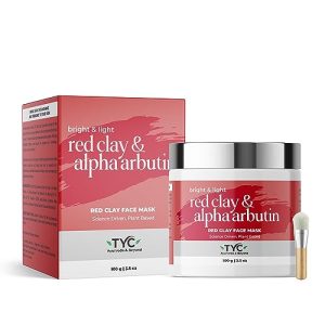 TYC Face Clay Mask Smooth Moisturized And Bright Purifying Even Skin Tone For Men And Women Red Face