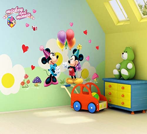 JAAMSO ROYALS Multicolor Micky Mouse Wall Stickers for Kids, Wall Stickers for Kids Room, Kids Wall